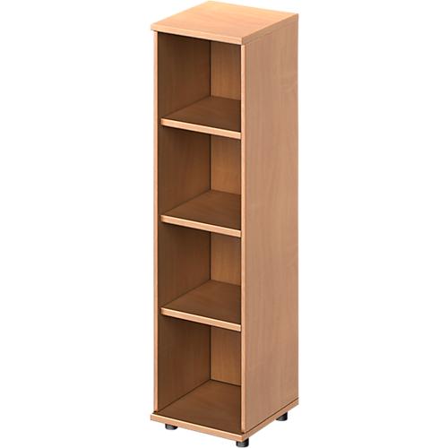 Schäfer Shop Genius Regal TETRIS WOOD, 4 OH, Höhe inkl. Gleiter, B 400 mm, Buche-Dekor