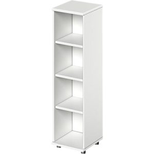Schäfer Shop Genius Regal TETRIS WOOD, 4 OH, Höhe inkl. Gleiter, B 400 mm, weiß Schäfer Shop Genius Regal TETRIS WOOD, 4 OH, Höhe inkl. Gleiter, B 400 mm, weiß