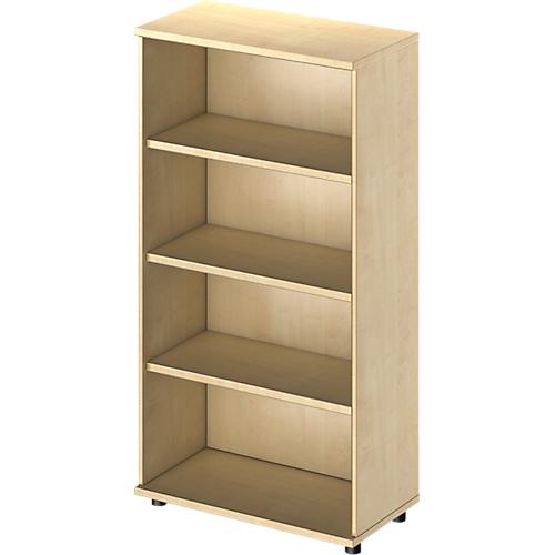 Schäfer Shop Genius Regal TETRIS WOOD, 4 OH, Höhe inkl. Gleiter, B 800 mm, Ahorn-Dekor