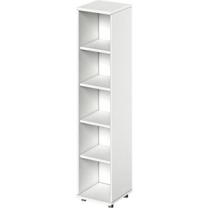 Schäfer Shop Genius Regal TETRIS WOOD, 5 OH, Höhe inkl. Gleiter, B 400 mm, weiß Schäfer Shop Genius Regal TETRIS WOOD, 5 OH, Höhe inkl. Gleiter, B 400 mm, weiß