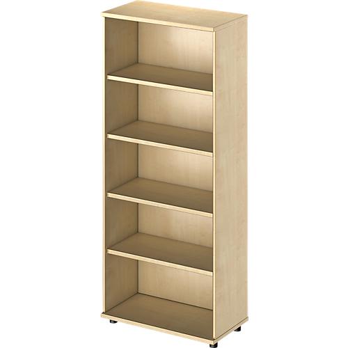 Schäfer Shop Genius Regal TETRIS WOOD, 5 OH, Höhe inkl. Gleiter, B 800 mm, Ahorn-Dekor