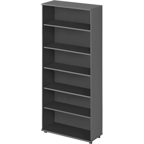 Schäfer Shop Genius Regal TETRIS WOOD, 6 OH, Höhe inkl. Gleiter, B 1000 mm, graphit