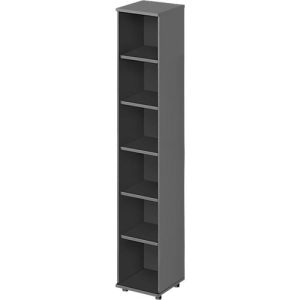 Schäfer Shop Genius Regal TETRIS WOOD, 6 OH, Höhe inkl. Gleiter, B 400 mm, graphit Schäfer Shop Genius Regal TETRIS WOOD, 6 OH, Höhe inkl. Gleiter, B 400 mm, graphit