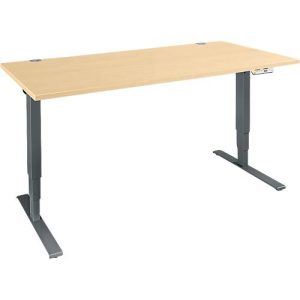 Schäfer Shop Genius Schreibtisch AERO FLEX, elektrisch höhenverstellbar, Rechteck, T-Fuß, B 1200 mm, Ahorn/anthrazit + Memorypanel Schäfer Shop Genius Schreibtisch AERO FLEX, elektrisch höhenverstellbar, Rechteck, T-Fuß, B 1200 mm, Ahorn/anthrazit + Memorypanel