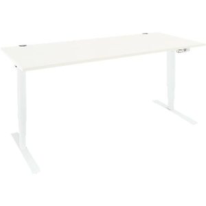 Schäfer Shop Genius Schreibtisch AERO FLEX, elektrisch höhenverstellbar, Rechteck, T-Fuß, B 1600 mm, weiß/weiß + Memorypanel Schäfer Shop Genius Schreibtisch AERO FLEX, elektrisch höhenverstellbar, Rechteck, T-Fuß, B 1600 mm, weiß/weiß + Memorypanel