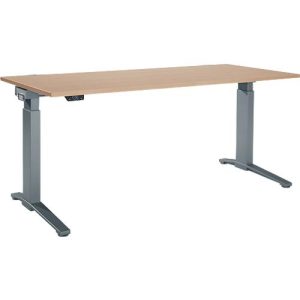 Schäfer Shop Genius Schreibtisch ERGOSTYLE S, Rechteck, elektrisch höhenverstellbar, einstufig, C-Fuß, B 1800 x T 800 x H 715-1182 mm, inkl. Memory Master, Eiche/anthrazit Schäfer Shop Genius Schreibtisch ERGOSTYLE S, Rechteck, elektrisch höhenverstellbar, einstufig, C-Fuß, B 1800 x T 800 x H 715-1182 mm, inkl. Memory Master, Eiche/anthrazit