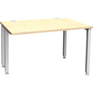 Schäfer Shop Genius Schreibtisch MODENA FLEX, 4-Fuß-Quadratrohr, verkürzte Seitenteile, B 1200 mm, ahorn Schäfer Shop Genius Schreibtisch MODENA FLEX, 4-Fuß-Quadratrohr, verkürzte Seitenteile, B 1200 mm, ahorn