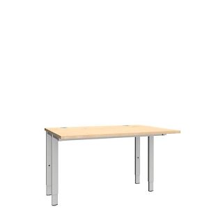 Schäfer Shop Genius Schreibtisch MODENA FLEX, 4-Fuß-Rechteckrohr, beiseitig, B 1200 mm, Ahorn Schäfer Shop Genius Schreibtisch MODENA FLEX, 4-Fuß-Rechteckrohr, beiseitig, B 1200 mm, Ahorn
