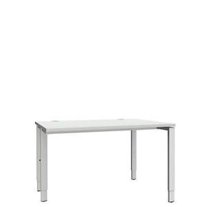 Schäfer Shop Genius Schreibtisch MODENA FLEX, 4-Fuß-Rechteckrohr, einseitig, B 1200 mm, lichtgrau Schäfer Shop Genius Schreibtisch MODENA FLEX, 4-Fuß-Rechteckrohr, einseitig, B 1200 mm, lichtgrau