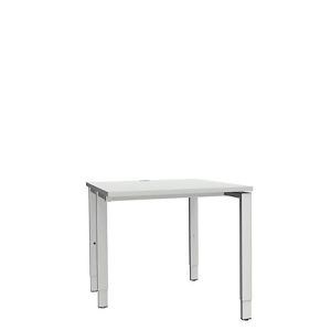 Schäfer Shop Genius Schreibtisch MODENA FLEX, 4-Fuß-Rechteckrohr, einseitig, B 800 mm, lichtgrau Schäfer Shop Genius Schreibtisch MODENA FLEX, 4-Fuß-Rechteckrohr, einseitig, B 800 mm, lichtgrau