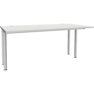 Schäfer Shop Genius Schreibtisch MODENA FLEX, Breite 1600 mm, beidseitig verkürzt, lichtgrau Schäfer Shop Genius Schreibtisch MODENA FLEX, Breite 1600 mm, beidseitig verkürzt, lichtgrau