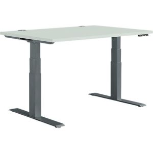Schäfer Shop Genius Schreibtisch MODENA FLEX, elektrisch höhenverstellbar, Rechteck, T-Fuß, B 1200 x T 800 mm, lichtgrau/anthrazit Schäfer Shop Genius Schreibtisch MODENA FLEX, elektrisch höhenverstellbar, Rechteck, T-Fuß, B 1200 x T 800 mm, lichtgrau/anthrazit