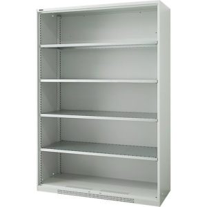 Schäfer Shop Genius Schwerlastregal-Schrank FS, Stahlblech, B 1055 x T 620 x H 1950 mm, 5 OH, lichtgrau, bis 1000 kg Schäfer Shop Genius Schwerlastregal-Schrank FS, Stahlblech, B 1055 x T 620 x H 1950 mm, 5 OH, lichtgrau, bis 1000 kg