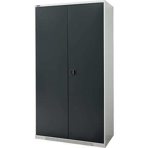 Schäfer Shop Genius Schwerlastschrank FS, Stahlblech, B 1055 x T 520 x H 1950 mm, 5 OH, lichtgrau/anthrazitgrau, bis 1000 kg
