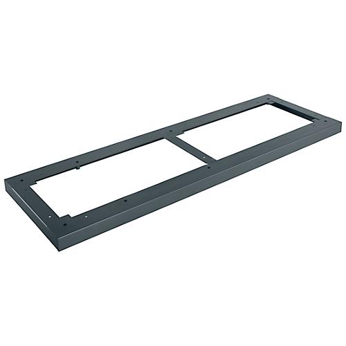 Schäfer Shop Genius Stahlsockel TETRIS WOOD, für Regale/Schränke B 1200 mm, anthrazit