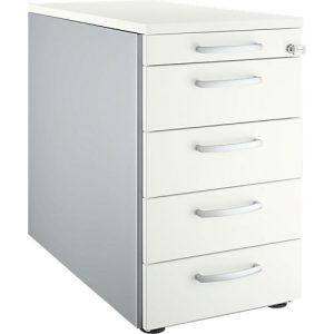 Schäfer Shop Genius Standcontainer 13333, mit Griff rund, B 435 x H 717 mm, weiß/weißalu Schäfer Shop Genius Standcontainer 13333, mit Griff rund, B 435 x H 717 mm, weiß/weißalu