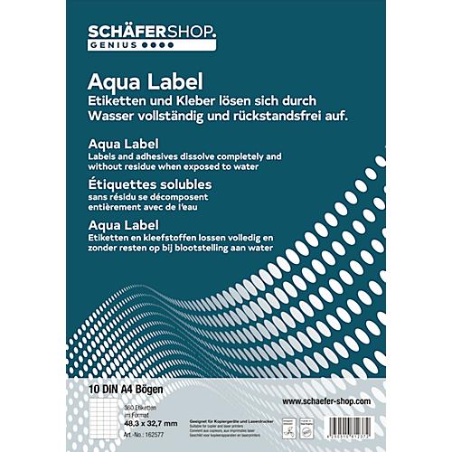 Schäfer Shop Genius Wasserlösliche Etiketten 48,3 x 32,7 mm