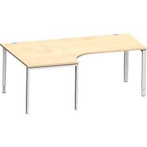 Schäfer Shop Genius Winkelschreibtisch MODENA FLEX 90°,Ansatz links, B 2000 mm, Ahorn Schäfer Shop Genius Winkelschreibtisch MODENA FLEX 90°,Ansatz links, B 2000 mm, Ahorn