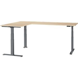 Schäfer Shop Genius Winkelschreibtisch Modena Flex, elektrisch höhenverstellbar, 90° Winkel beidseitig, B 2000 x T 2000 mm, Ahorn/anthrazit Schäfer Shop Genius Winkelschreibtisch Modena Flex, elektrisch höhenverstellbar, 90° Winkel beidseitig, B 2000 x T 2000 mm, Ahorn/anthrazit