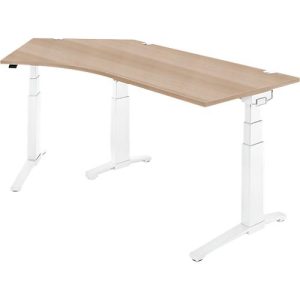 Schäfer Shop Genius Winkelschreibtisch PLANOVA ERGOSTYLE, elektrisch höhenverstellbar, 135° Winkel links, C-Fuß, B 2165 mm, Eiche/weiß Schäfer Shop Genius Winkelschreibtisch PLANOVA ERGOSTYLE, elektrisch höhenverstellbar, 135° Winkel links, C-Fuß, B 2165 mm, Eiche/weiß