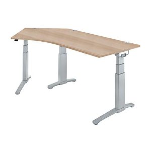 Schäfer Shop Genius Winkelschreibtisch PLANOVA ERGOSTYLE, elektrisch höhenverstellbar, 135° Winkel links, C-Fuß, B 2165 mm, Eiche/weißalu Schäfer Shop Genius Winkelschreibtisch PLANOVA ERGOSTYLE, elektrisch höhenverstellbar, 135° Winkel links, C-Fuß, B 2165 mm, Eiche/weißalu