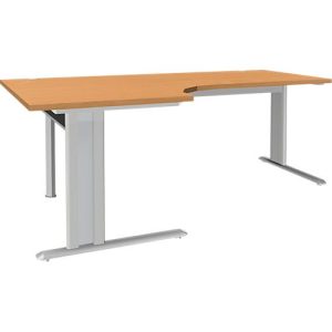 Schäfer Shop Genius Winkelschreibtisch PLANOVA ERGOSTYLE, elektrisch höhenverstellbar, 90° Winkel links, C-Fuß, B 2000 mm, Buche/weißalu Schäfer Shop Genius Winkelschreibtisch PLANOVA ERGOSTYLE, elektrisch höhenverstellbar, 90° Winkel links, C-Fuß, B 2000 mm, Buche/weißalu