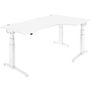 Schäfer Shop Genius Winkelschreibtisch PLANOVA ERGOSTYLE, elektrisch höhenverstellbar, 90° Winkel rechts, C-Fuß, B 2000 mm, weiß/weiß Schäfer Shop Genius Winkelschreibtisch PLANOVA ERGOSTYLE, elektrisch höhenverstellbar, 90° Winkel rechts, C-Fuß, B 2000 mm, weiß/weiß