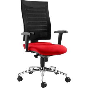 Schäfer Shop Pure Bürostuhl SSI Proline S2, mit Armlehnen, Punkt-Synchronmechanik, Bandscheibensitz, rot/schwarz Schäfer Shop Pure Bürostuhl SSI Proline S2, mit Armlehnen, Punkt-Synchronmechanik, Bandscheibensitz, rot/schwarz