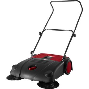Schäfer Shop Pure Handkehrmaschine, Kehrleistung 2800 m²/h, bis 14 l, L 1100 x B 670 x H 980 mm, schwarz/rot Schäfer Shop Pure Handkehrmaschine, Kehrleistung 2800 m²/h, bis 14 l, L 1100 x B 670 x H 980 mm, schwarz/rot