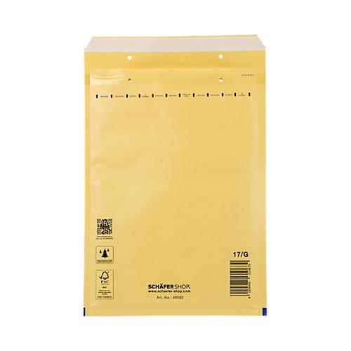 Schäfer Shop Pure Luftpolstertasche, braun, 100 St., 230x340 mm(A4), 250x350 mm
