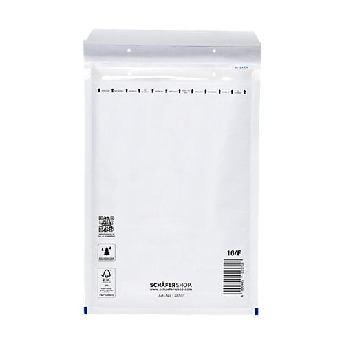 Schäfer Shop Pure Luftpolstertasche, weiß, 100 St., 220x340 mm/240x350 mm