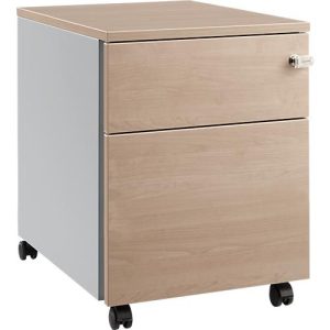 Schäfer Shop Pure Rollcontainer 36, Stahl/Holz, 1 Schub, Eiche-Dekor/weißaluminium Schäfer Shop Pure Rollcontainer 36, Stahl/Holz, 1 Schub, Eiche-Dekor/weißaluminium