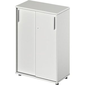 Schäfer Shop Pure Schiebetürenschrank Proplana, 3 Ordnerhöhen, Breite 800 mm, Höhe 1160 mm, lichtgrau Schäfer Shop Pure Schiebetürenschrank Proplana, 3 Ordnerhöhen, Breite 800 mm, Höhe 1160 mm, lichtgrau