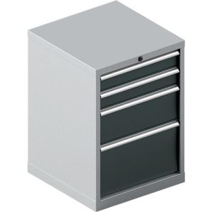 Schäfer Shop Pure Schubladenschrank 27-27, 4 Schubl., bis 200 kg, B 564 x T 572 x H 800 mm, anthrazitgrau/weißaluminium Schäfer Shop Pure Schubladenschrank 27-27, 4 Schubl., bis 200 kg, B 564 x T 572 x H 800 mm, anthrazitgrau/weißaluminium