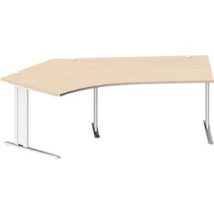 Schäfer Shop Pure Winkelschreibtisch PLANOVA BASIC, 135° Winkel links, C-Fuß, B 2165 x T 800/800 x H 717 mm, Ahorn/weiß + Kabelkanal Schäfer Shop Pure Winkelschreibtisch PLANOVA BASIC, 135° Winkel links, C-Fuß, B 2165 x T 800/800 x H 717 mm, Ahorn/weiß + Kabelkanal