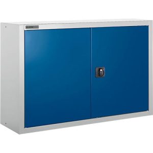 Schäfer Shop Select Aufsatzschrank MS 8409i, B 950 x T 400 x H 800 mm, 1 Boden, Stahl, weißaluminium RAL 9006/enzianblau RAL 5010 Schäfer Shop Select Aufsatzschrank MS 8409i, B 950 x T 400 x H 800 mm, 1 Boden, Stahl, weißaluminium RAL 9006/enzianblau RAL 5010