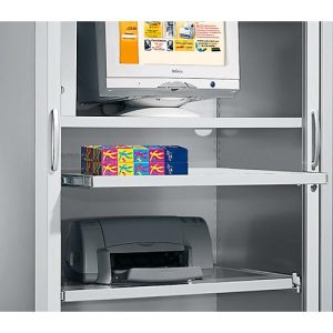 Schäfer Shop Select Ausziehbarer Fachboden, weißaluminium, 1200 mm breit Schäfer Shop Select Ausziehbarer Fachboden, weißaluminium, 1200 mm breit
