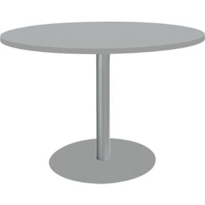 Schäfer Shop Select Besprechungstisch BST, bis 6 Personen, Kreis, Tellerfuß, B 1200 x T 1200 x H 617-817 mm, lichtgrau/weißaluminium RAL 9006 Schäfer Shop Select Besprechungstisch BST, bis 6 Personen, Kreis, Tellerfuß, B 1200 x T 1200 x H 617-817 mm, lichtgrau/weißaluminium RAL 9006