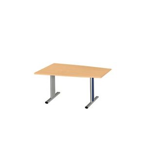 Schäfer Shop Select Besprechungstisch MODENA Basic, Tonne, T-Fuß, B 1400 x T 1000 x H 717 mm, Buche/weißaluminium RAL 9006 Schäfer Shop Select Besprechungstisch MODENA Basic, Tonne, T-Fuß, B 1400 x T 1000 x H 717 mm, Buche/weißaluminium RAL 9006