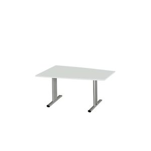 Schäfer Shop Select Besprechungstisch MODENA Basic, Tonne, T-Fuß, B 1400 x T 1000 x H 717 mm, lichtgrau/weißaluminium RAL 9006 Schäfer Shop Select Besprechungstisch MODENA Basic, Tonne, T-Fuß, B 1400 x T 1000 x H 717 mm, lichtgrau/weißaluminium RAL 9006