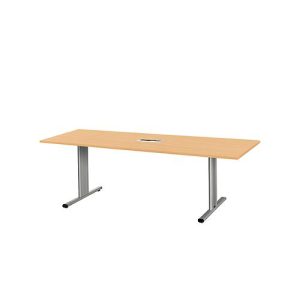 Schäfer Shop Select Besprechungstisch Planova Basic, mit Tischanschlussfeld, Rechteck, T-Fuß, B 2000 x T 800 x H 717 mm, Buche/weißaluminium RAL 9006 Schäfer Shop Select Besprechungstisch Planova Basic, mit Tischanschlussfeld, Rechteck, T-Fuß, B 2000 x T 800 x H 717 mm, Buche/weißaluminium RAL 9006