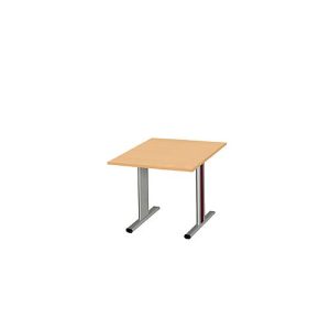 Schäfer Shop Select Besprechungstisch Planova Basic, Quadrat, T-Fuß, B 1000 x T 1000 x H 717 mm, Buche/weißaluminium RAL 9006 Schäfer Shop Select Besprechungstisch Planova Basic, Quadrat, T-Fuß, B 1000 x T 1000 x H 717 mm, Buche/weißaluminium RAL 9006