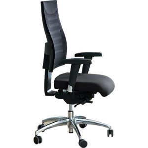 Schäfer Shop Select Bürostuhl SSI PROLINE S3+, mit Armlehnen, 3D-Synchronmechanik, Flachsitz, 3D-Netz-Rückenlehne, schwarz/alusilber Schäfer Shop Select Bürostuhl SSI PROLINE S3+, mit Armlehnen, 3D-Synchronmechanik, Flachsitz, 3D-Netz-Rückenlehne, schwarz/alusilber