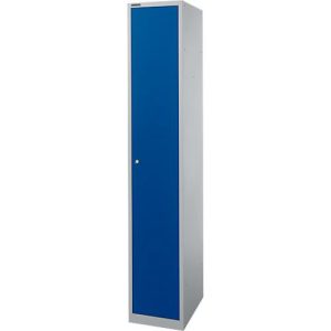 Schäfer Shop Select Garderobenschrank, 1 Abteil mit B 350 mm, 5 Fächer mit 4 Fachböden, abschließbar, weißalu/enzianblau Schäfer Shop Select Garderobenschrank, 1 Abteil mit B 350 mm, 5 Fächer mit 4 Fachböden, abschließbar, weißalu/enzianblau