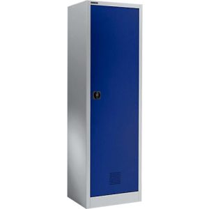 Schäfer Shop Select Garderobenschrank EASY-WEAR, Zylinderschloss, H 1935 mm, weißalu/enzianblau RAL 9006/5010 Schäfer Shop Select Garderobenschrank EASY-WEAR, Zylinderschloss, H 1935 mm, weißalu/enzianblau RAL 9006/5010
