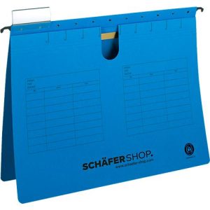 Schäfer Shop Select Hängehefter, DIN A4, Heftzunge oben, blau, 25 Stück Schäfer Shop Select Hängehefter, DIN A4, Heftzunge oben, blau, 25 Stück
