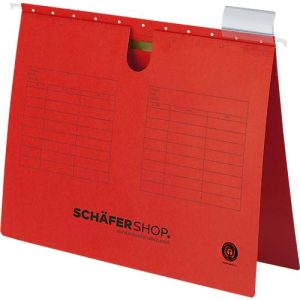 Schäfer Shop Select Hängehefter, DIN A4, Heftzunge oben, rot, 25 Stück Schäfer Shop Select Hängehefter, DIN A4, Heftzunge oben, rot, 25 Stück