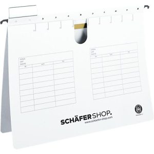 Schäfer Shop Select Hängehefter, DIN A4, Heftzunge oben, weiß, 25 Stück Schäfer Shop Select Hängehefter, DIN A4, Heftzunge oben, weiß, 25 Stück