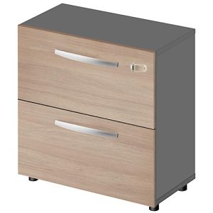 Schäfer Shop Select Hängeregisterschrank LOGIN, 2 Schübe, abschließbar, B 800 x T 420 x H 788 mm, graphit/Eiche Schäfer Shop Select Hängeregisterschrank LOGIN, 2 Schübe, abschließbar, B 800 x T 420 x H 788 mm, graphit/Eiche