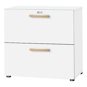 Schäfer Shop Select Hängeregistraturschrank Start Off Wood, 2 OH, Durchfassgriffe, B 800 x T 420 x H 788 mm, Holz, weiß Schäfer Shop Select Hängeregistraturschrank Start Off Wood, 2 OH, Durchfassgriffe, B 800 x T 420 x H 788 mm, Holz, weiß
